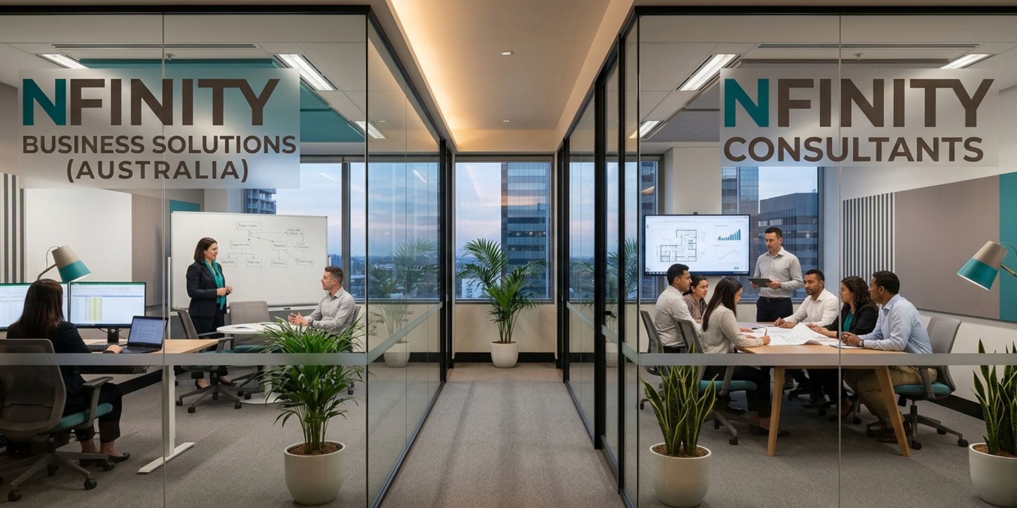 a group of business executives discussion in office 